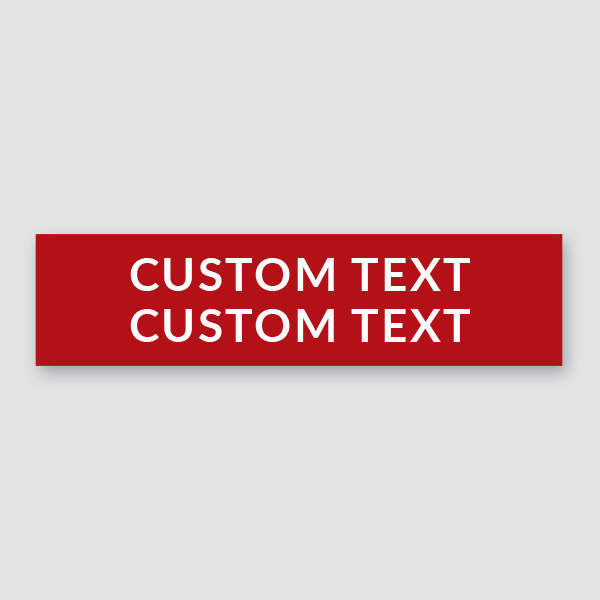 2 Line Custom Text Sign Rider - SRMF Signs by KeithFabry